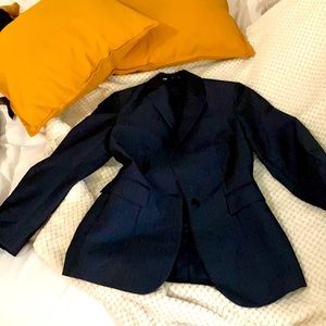 Navy Blue pinstripe blazer size 0
